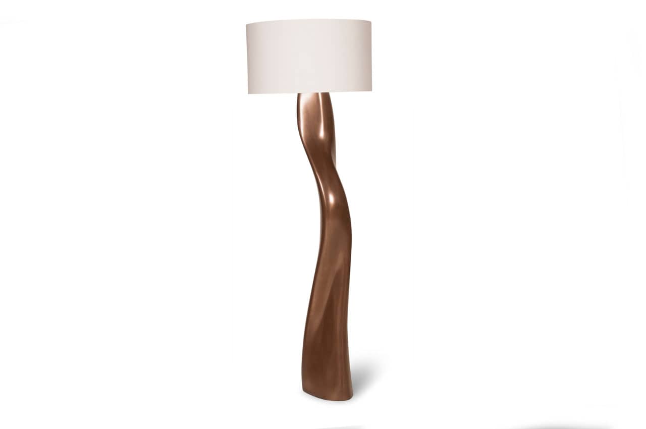 Roman floor lamp in Bronze finish by Amorph